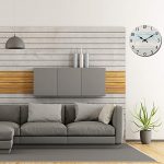 Round Wall Clock Vintage Rustic