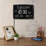 Large Alarm Clock for Bedroom LED Kitchen Desk Wall