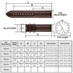 Vintage Leather Watch Strap 10 Colors Watch Band