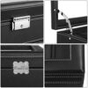 Watch Box Mens Lockable Organizer Black Display Case