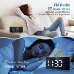 PICTEK Projection Digital Clock Radio for Bedrooms