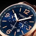 Stuhrling Original Mens Brown Leather Dress Watch