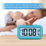 Blue Night Light Digital Alarm Clock