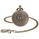 SIBOSUN Pocket Watch Engraved United States Navy Mark
