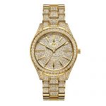 Diamond Gold Plated Wrist Watch Steel Bracelet
