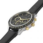 Larsson and Jennings Gold Dial and Black Leather Strap