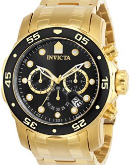 Pro Diver Scuba Invicta Gold Tone Watch