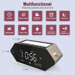 Sicsmiao Projection Alarm Clock, Digital Alarm Clock for Bedrooms