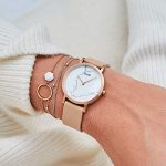 CLUSE La Roche Petite Rose Gold White Marble Women's