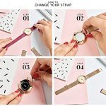 CLUSE LA TÉTRAGONE Rose Gold Mesh White Women's Watch