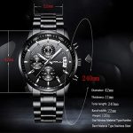CRRJU Men's Watch Fashion Business Chronograph Quartz Wristwatches