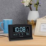 DreamSky Auto Set Digital Alarm Clock with USB Charging Port
