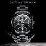 CRRJU Men's Watch Fashion Business Chronograph Quartz Wristwatches