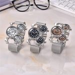 Rugged Elegance: Men's Military Watch with Stainless Steel Mesh Strap for Bold Outdoor Adventures