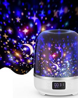 Star Projector Night Light Bluetooth Speaker 360 Degree Rotation