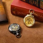 SEWOR Modern Smooth Pocket Watch with Exquisite Carving