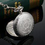Black Dial Quartz Pocket Watch for Men