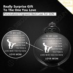 SIBOSUN Pocket Watch Personalized Engraved Mechanical MOM
