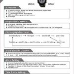 Digital Sports Watch, Waterproof LED Screen Large Face Military