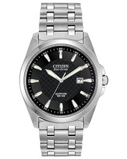 Citizen Men's Eco-Drive Stainless Steel Dress Watch with Date