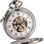 Mudder Mechanical Pocket Watch Silver