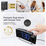 Projection Alarm Clock Radio Digital Clock with USB Charger