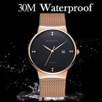 Luxury Ultra Thin Date Sports Quartz Wrist Watch