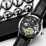 Stührling Original Automatic Watch for Men Skeleton Watch Dial