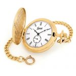 Gold Tone with White Dial Speidel Classic Smooth Pocket Watch