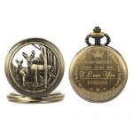 SIBOSUN Pocket Watch Personalized Engraved Back Case Graduation