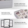 Vlando Gray Jewelry Trays - Stackable Storage for Elegant Organization
