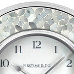 Mosaic Wall Clock Chrome