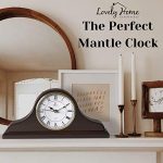 Mantel Clock, Wooden Mantle Clock for Living Room Décor
