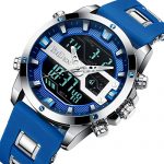 Digital LED Waterproof Sports Watches Chronograph Silicone Band