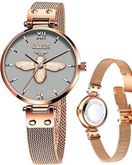 Rose Gold Womens Watches with Thin Dials,Ladies Watches