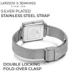 Larsson Jennings 34mm Satin White dial and Silver Stainless