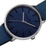 Bruno Magli Unique Light Blue Italian Leather Dial Strap Watch