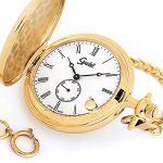 Gold Tone with White Dial Speidel Classic Smooth Pocket Watch