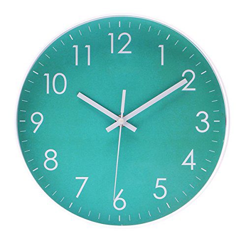 Modern Simple Wall Clock Indoor Non-Ticking Silent Sweep