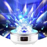Star Projector Night Light Bluetooth Speaker Bedside Table Lamp