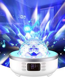 Star Projector Night Light Bluetooth Speaker Bedside Table Lamp