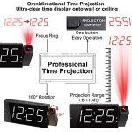 rojector Ceiling Clock with 7”Large Digtal LED Display Dimmer