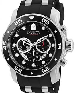 Invicta Men's Pro Diver Scuba with Black Silicone Strap