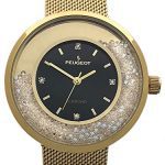 Peugeot Women's Luxury Watch, 14k Gold Plated Mesh Band