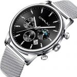 Waterproof Calendear 6-Pin Multifunction Watch