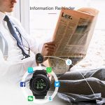 Pedometer Calorie Counter Smart Watch Black GOKOO