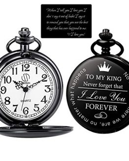 SIBOSUN Pocket Watch for Men Who Have Everything Birthday Gifts