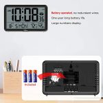 WallarGe Digital Wall Clock, Autoset Desk Alarm Clock