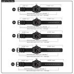 WOCCI Silicone Watch Band 22mm, Soft Rubber Replacement Straps