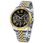 Mens Watches Men Chronograph Waterproof Analogue Quartz